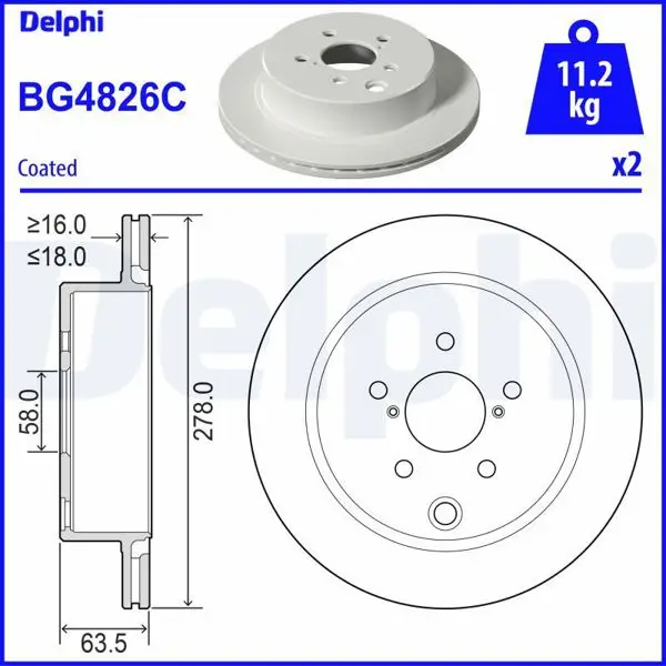 Fren Diski (Çiftli Paket)-Boyalı, Delikli