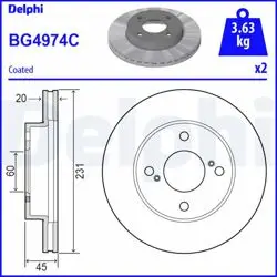 Fren Diski (Çiftli Paket)-Boyalı, Delikli