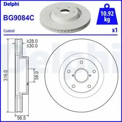 Fren Diski (Tekli Paket)-Boyalı, Delikli