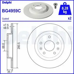 Fren Diski (Çiftli Paket)-Boyalı, Deliksiz