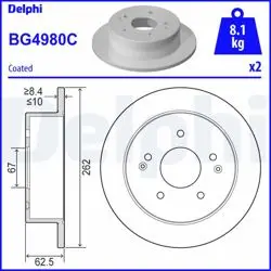 Fren Diski (Çiftli Paket)-Boyalı, Deliksiz
