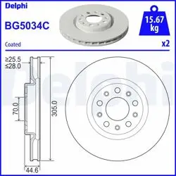 Fren Diski (Çiftli Paket)-Boyalı, Delikli