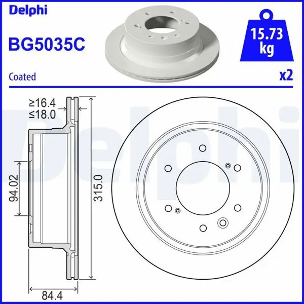 Fren Diski (Çiftli Paket)-Boyalı, Deliksiz