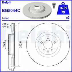 Fren Diski (Çiftli Paket)-Boyalı, Delikli