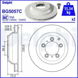 Fren Diski (Çiftli Paket)-Boyalı, Delikli