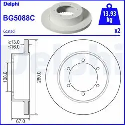 Fren Diski (Çiftli Paket)-Boyalı, Deliksiz