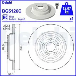 Fren Diski (Çiftli Paket)-Boyalı, Delikli
