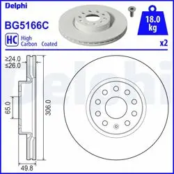 Fren Diski (Çiftli Paket)-Boyalı, Delikli