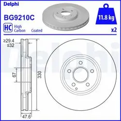 Fren Diski (Tekli Paket)-Boyalı, Delikli