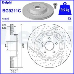 Fren Diski (Tekli Paket)-Boyalı, Delikli