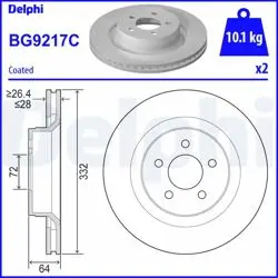 Fren Diski (Tekli Paket)-Boyalı, Delikli