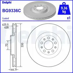 Fren Diski (Tekli Paket)-Boyalı, Delikli