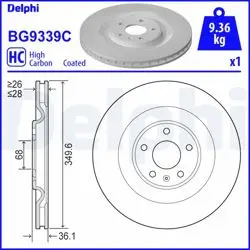 Fren Diski (Tekli Paket)-Boyalı, Delikli