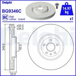 Fren Diski (Tekli Paket)-Boyalı, Delikli