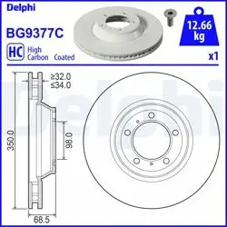 Kaplamalı Fren Diski (Tekli) HC Dv Fsx2