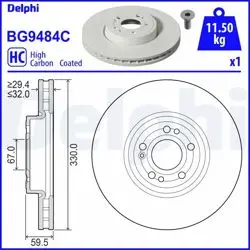 Fren Diski (Tekli Paket)-Boyalı, Delikli