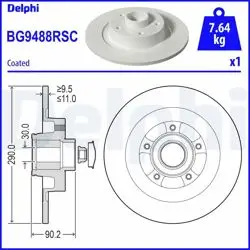 Fren Diski (Tekli Paket)-Rulmanlı-Boyalı