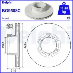 Fren Diski (Tekli Paket)-Boyalı, Delikli