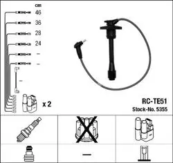 Buji Kablosu Tk 97-02 Corolla 1.4İ 16V *Ee111* Rc-Te51