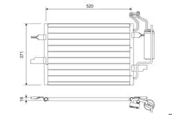Kondenser Opel Meriva 1.6 Klima Bınek (Ithal)