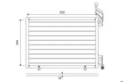 Kondenser Ford B-Max 2008, Fiesta 2012