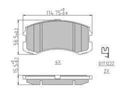 Ön Fren Balatası Mitsubishi Lancer 03-08