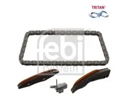 Eksantrik Zincir Seti Alt (Zincir + 2Xkızak + Gerıcı) BMW N47 B37 Da15 B47 D20b Mini N47 C16 A N47 C20 A (Üst Yuzey Kaplamalı)