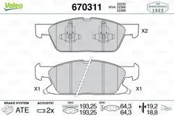 Ön Fren Balatası Ford Galaxy III 15-Edge 2.0 Ecoblue 18-S-Max 18 -