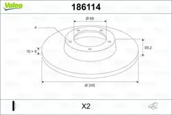 Arka Fren Diski Audi A80 A90 A100 77-00