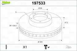 Ön Fren Disk Aynası Ix35 10-Sonata 05-Tucson 08-Rio 11-1.4 Sportage 04-I40 11-300mm