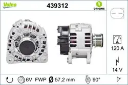 Alternatör 12V 120A A3 A4 Galaxy Cordoba Ibiza Leon Toledo Fabia Octavı 1.6 / 1,8T / 1.9 TDI / 1,9Sdı 98-03