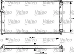 Motor Su Radyatörü Caddy 1,4I (Aex) 1,6I (1F) 1,9D (1Y) 96-Klimalı