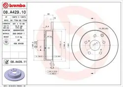 Fren Disk Arka Düz 281-5 (Toyota Rav4 06 / 11 / Rav4 13-/ /)