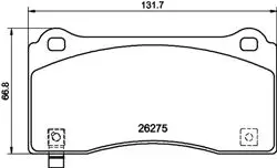 Fren Balatası Ön (Tesla Model 3 Model Y 2018 -) Spor Paketı Olmayan