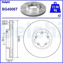 Ön Fren Disk Ayna Transit V347 2,2 TDCI / 2,4Tdcı / 3,2 TDCI 06 /-A,Ceker Ölçü: (300 * 28)