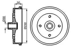 Fren Kampanası VW 1300-1302-1303 4 Bijon Arka