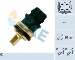 Hararet Müşürü VW Audi 4 Fişli Yeşil Kare Soket