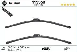 Silecek VW Tk Flat A8 (2003-2010) 59 + 58 Cm