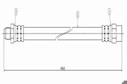 Fren Hortumu On (420mm) BMW E31 E32 E34 85-99