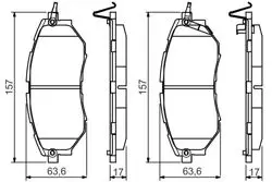 Subaru Forester 12-Xt Outback Legacy 03-09 Outback 04-Ön Fren Balatası