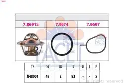 Termostat 82C Ford Ecoport 1.5 Tı 13-Ka + 1.2 16-Volvo C30 (533) 1.6 06-12 S40 II (544) 1.6 05-12 V50 (545) 1.6 05-12 Motor Kodu: B 4164 S3