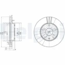 Fren Diski (Çiftli Paket) , Delikli