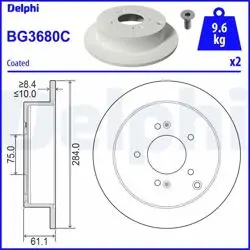 Fren Diski (Çiftli Paket)-Boyalı, Deliksiz