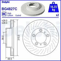 Fren Diski (Çiftli Paket)-Boyalı, Delikli