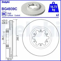 Fren Diski (Çiftli Paket)-Boyalı, Delikli