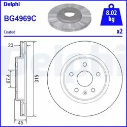 Fren Diski (Çiftli Paket)-Boyalı, Delikli