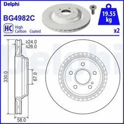 Fren Diski (Çiftli Paket)-Boyalı, Delikli