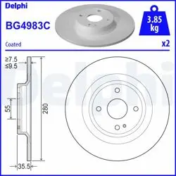 Fren Diski (Çiftli Paket)-Boyalı, Deliksiz