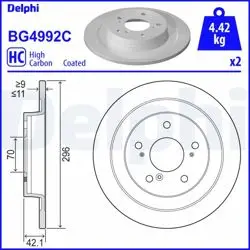Fren Diski (Çiftli Paket)-Boyalı, Deliksiz