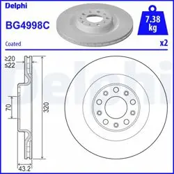 Fren Diski (Çiftli Paket)-Boyalı, Delikli